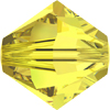 40 Stk. Swarovski Doppelkegel Perlen XILION 5328 4mm Citrine